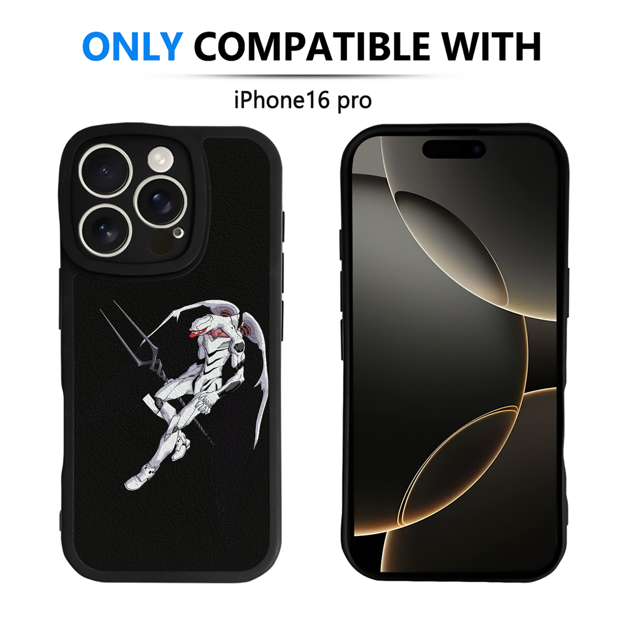 （画像用） EVA 新世紀エヴァンゲリオン 【iPhone 16シリーズ対応】シリコンスマホケース（レザー調） 材質：シリコン
